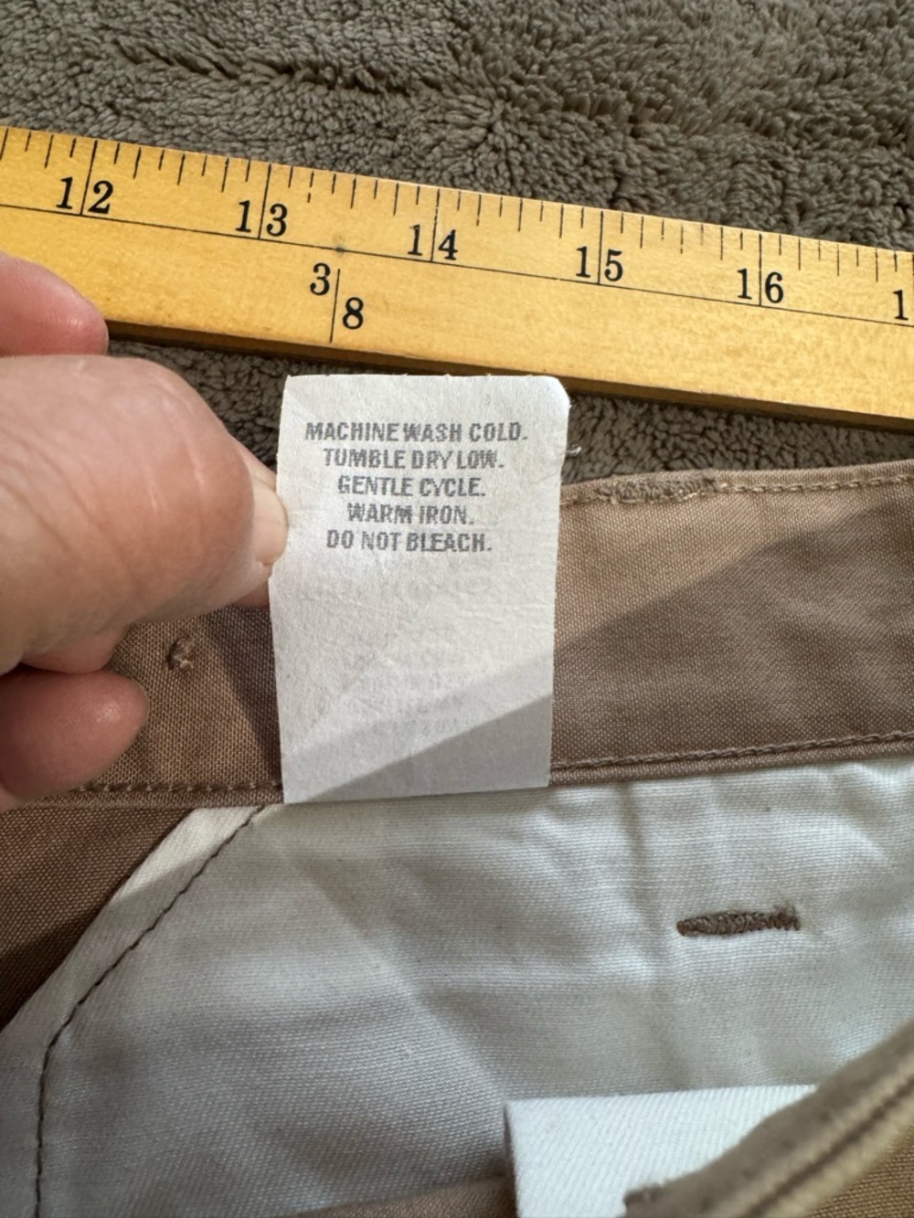Filson Dry Shelter Cloth Pant MADE IN USA Camel Light Khaki Tan Dark CC Sz 42x30 - Picture 7 of 7